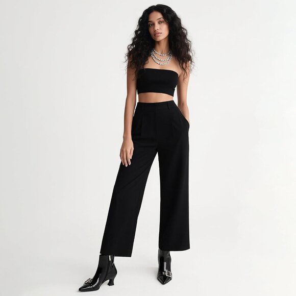 Buckle Black Ankle Boots Kitten Heel Pointed Toe Leather Fashion Dress Booties - Picture 8 of 9